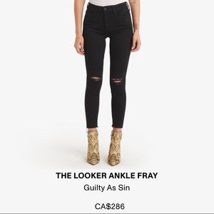 MOTHER Looker Ankle Fray